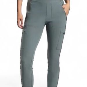 ATHLETA HEADLANDS HYBRID Cargo II Tight Gray Pants Leggings Plus Size 26 Plus 3X